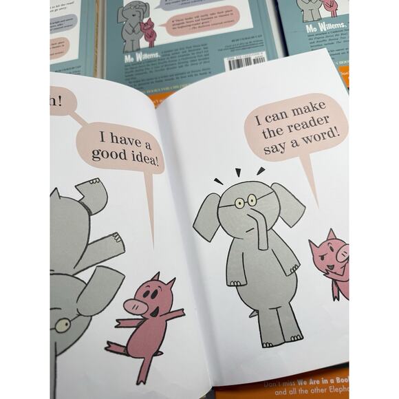 Elephant & Piggie 5 Book Lot Hard Cover Mo Willems Childrens Books Friendship - Picture 8 of 9